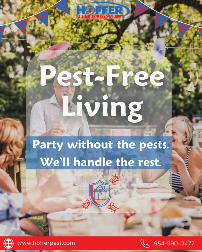 People having a picnic outdoors for Hoffer Pest Solutions.